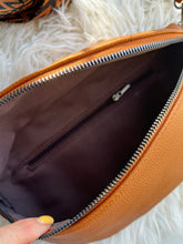 Load image into Gallery viewer, AMIGO premium vegan leather crossbody bag | cognac
