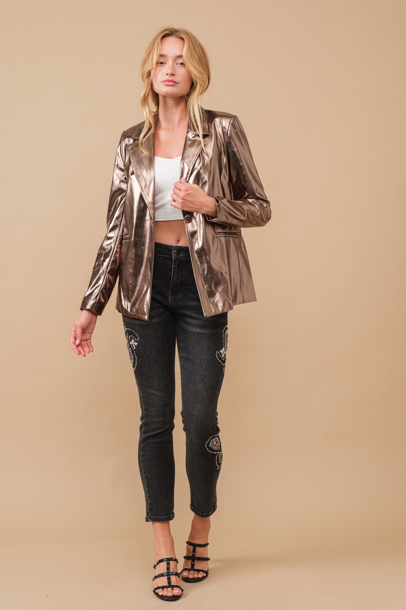 Bronze blazer womens sale