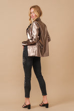 Load image into Gallery viewer, the night is young metallic blazer | bronze
