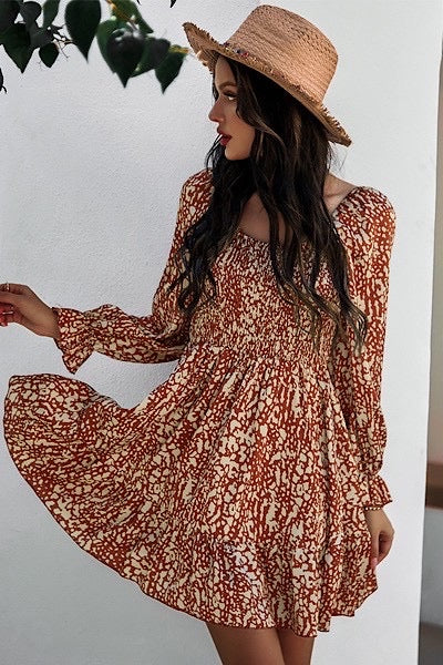 falling for you long sleeve dress