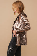 Load image into Gallery viewer, the night is young metallic blazer | bronze
