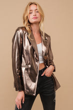 Load image into Gallery viewer, the night is young metallic blazer | bronze
