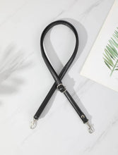 Load image into Gallery viewer, thin vegan leather strap | black
