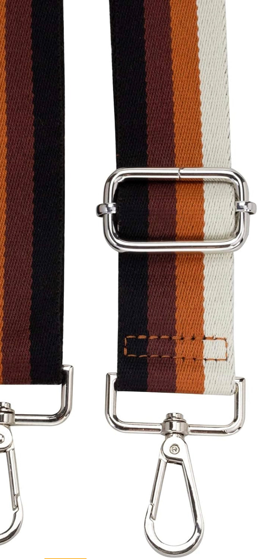 autumn stripes premium woven bag strap