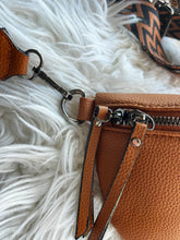 Load image into Gallery viewer, AMIGO premium vegan leather crossbody bag | cognac
