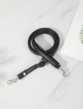 Load image into Gallery viewer, thin vegan leather strap | black
