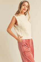 Load image into Gallery viewer, charlotte scalloped trim sleeveless sweater
