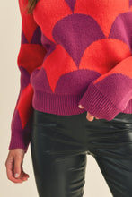 Load image into Gallery viewer, jolene two tone scallop knit sweater
