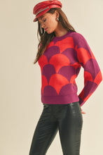 Load image into Gallery viewer, jolene two tone scallop knit sweater
