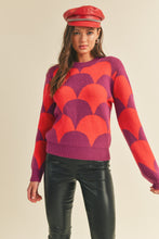 Load image into Gallery viewer, jolene two tone scallop knit sweater
