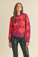 Load image into Gallery viewer, jolene two tone scallop knit sweater
