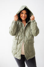 Load image into Gallery viewer, day by day hooded quilted lightweight jacket
