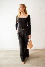 Load image into Gallery viewer, samantha high waisted trousers | black
