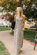 Load image into Gallery viewer, dreamy days leopard print maxi dress | curvy
