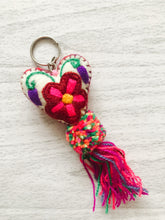 Load image into Gallery viewer, handmade heart tassel keychains
