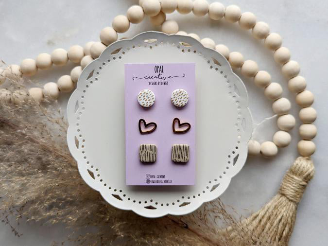 love+neutrals | 3 pack earrings