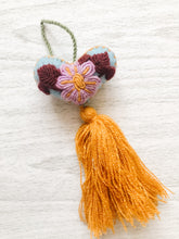 Load image into Gallery viewer, handmade heart tassel keychains
